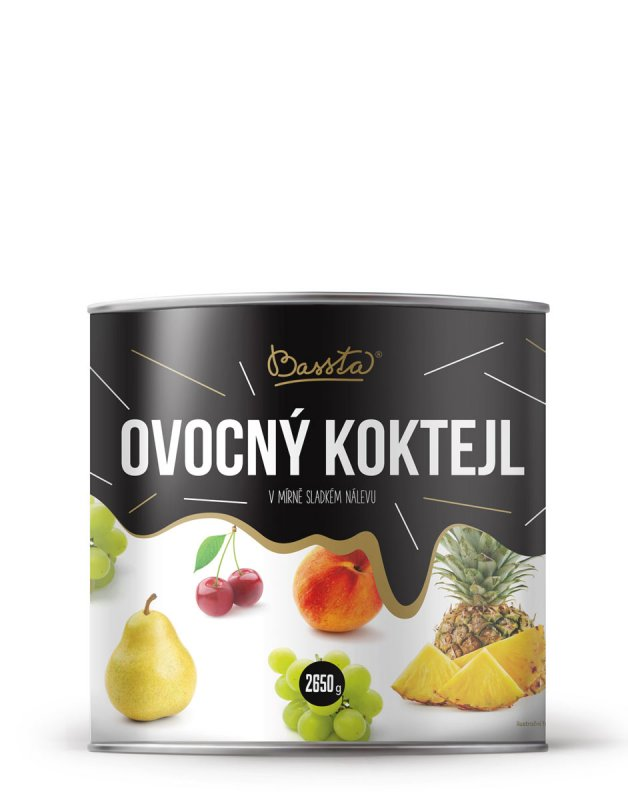 Kompot ovocný koktejl plech 2650