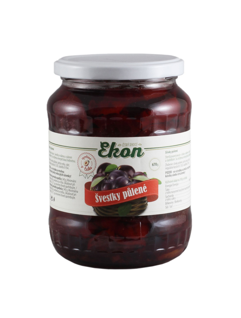Kompot švestky půlené 720ml